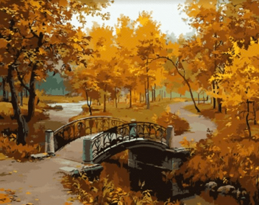 Malowanie po numerach – Jesienny park